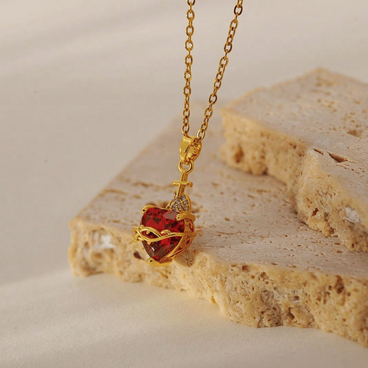 Redeemer Heart™ Sacred Necklace – A Symbol of Christ’s Sacrifice, Faith, and Mercy