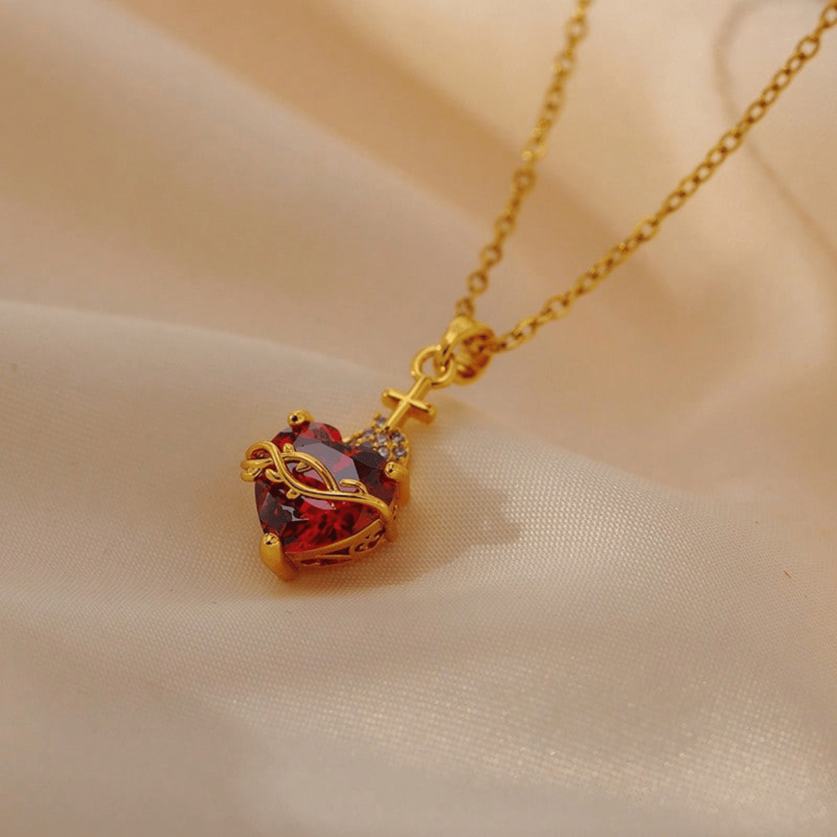 Redeemer Heart™ Sacred Necklace – A Symbol of Christ’s Sacrifice, Faith, and Mercy
