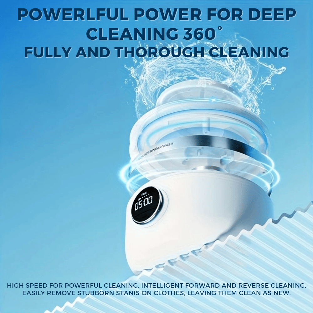 WashEase™ - High-Powered Mini Smart Washer