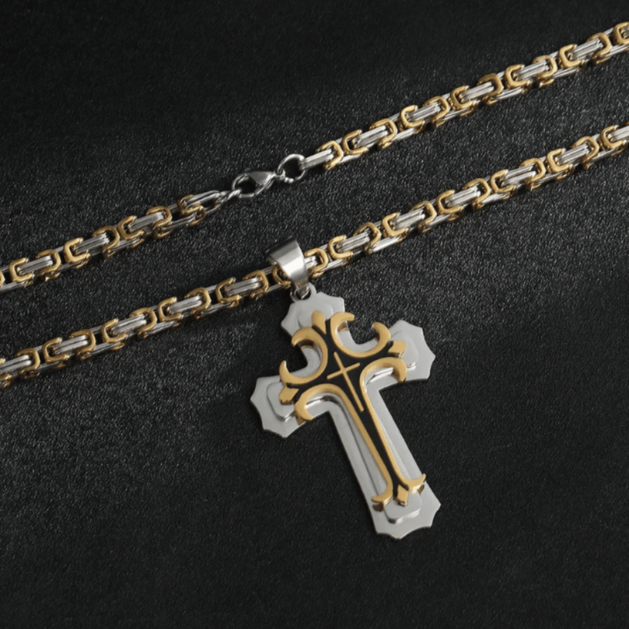 Holy Trinity Christian Cross Necklace