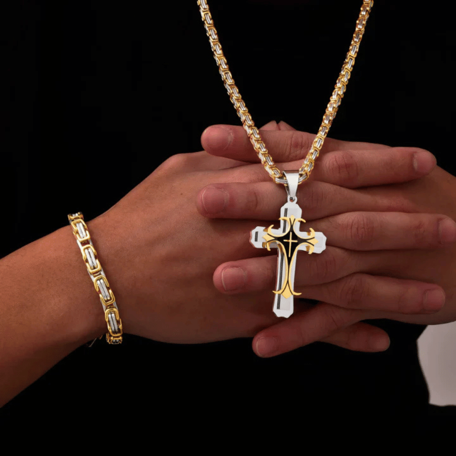 Holy Trinity Christian Cross Necklace