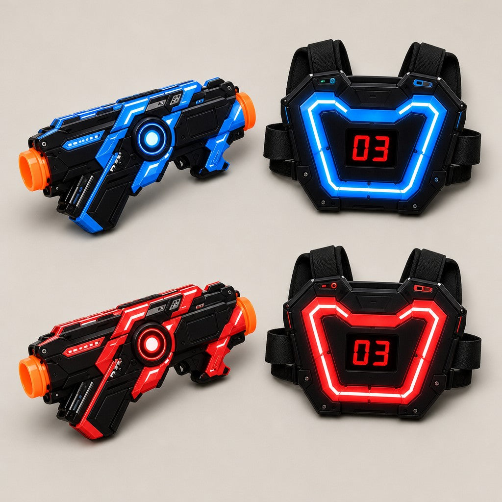 Two-player laser tag set