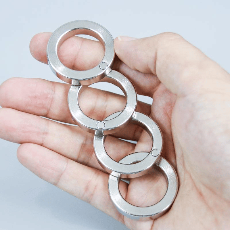 Orbitik™ Minimalist metal rings engineered to spin away anxiety