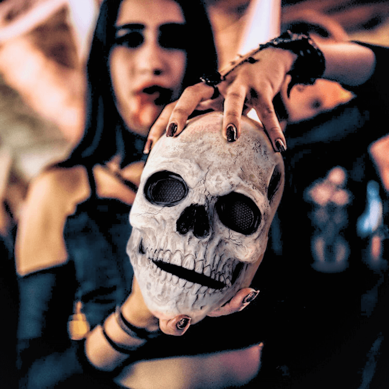 SkullMask™ Full Head Skull Mask with Movable Jaw
