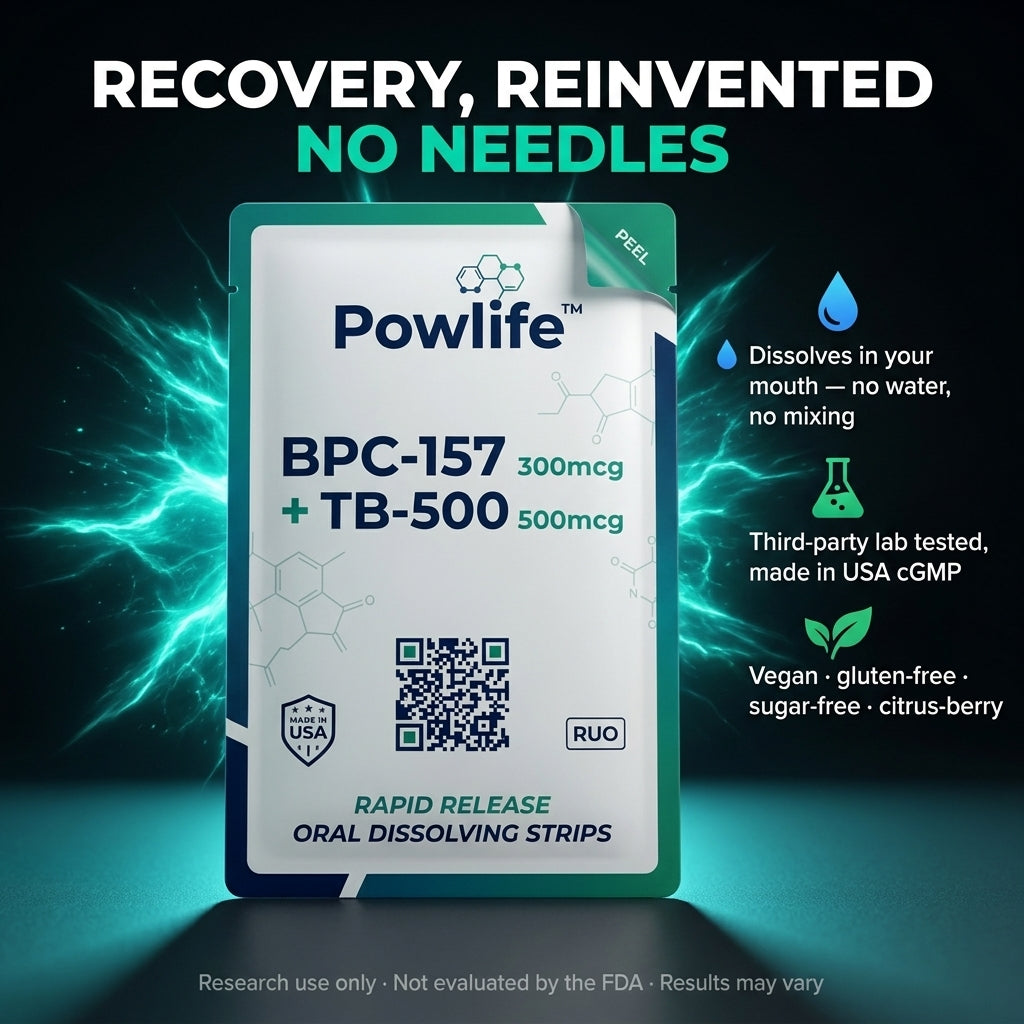 Powlife™ BPC-157 & TB-500 Oral Strips