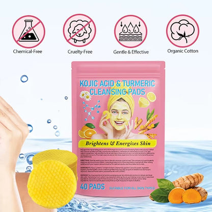Gloxy™- Cleansing glow pads (Kojic + Turmeric)