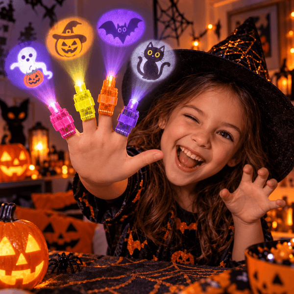 Glowlings™ - LED Halloween Finger Projector Rings