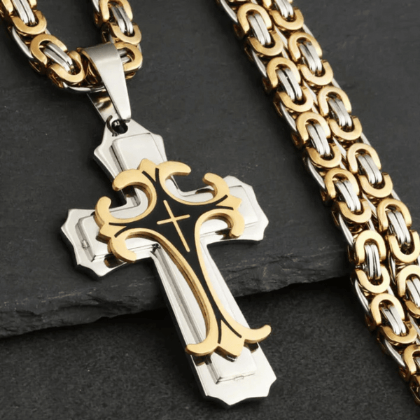 Holy Trinity Christian Cross Necklace