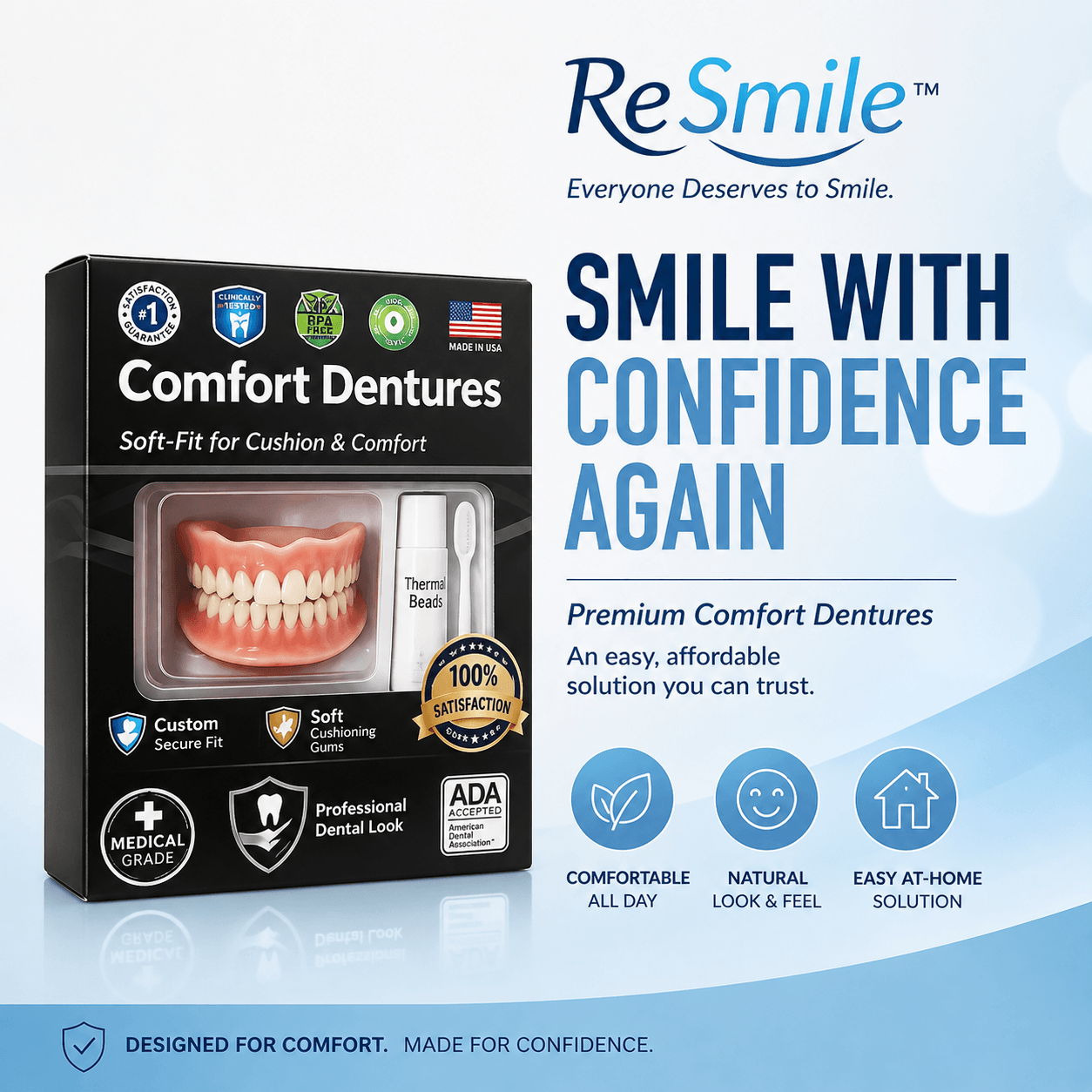 ReSmile™ Moldable Silicone Dentures Kit
