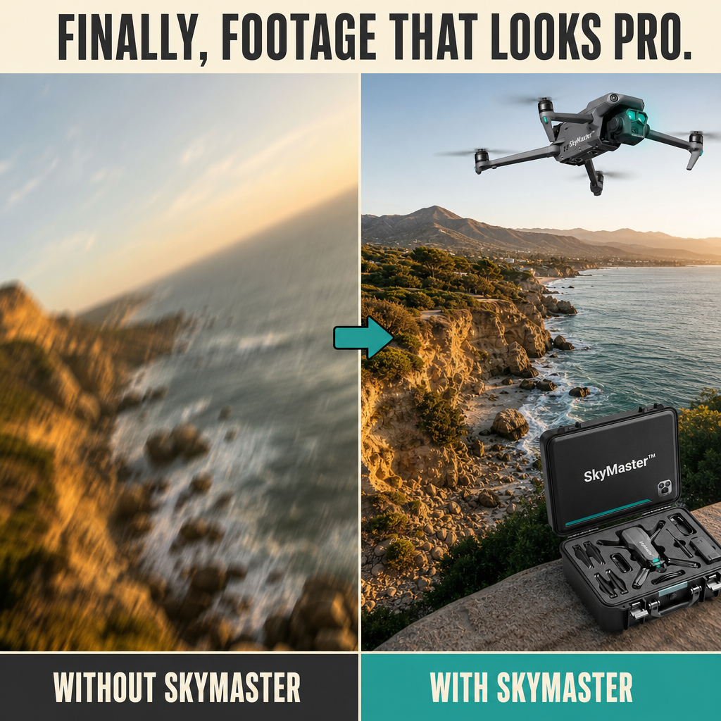 SkyMaster™ Foldable 4K Camera Drone with Gimbal
