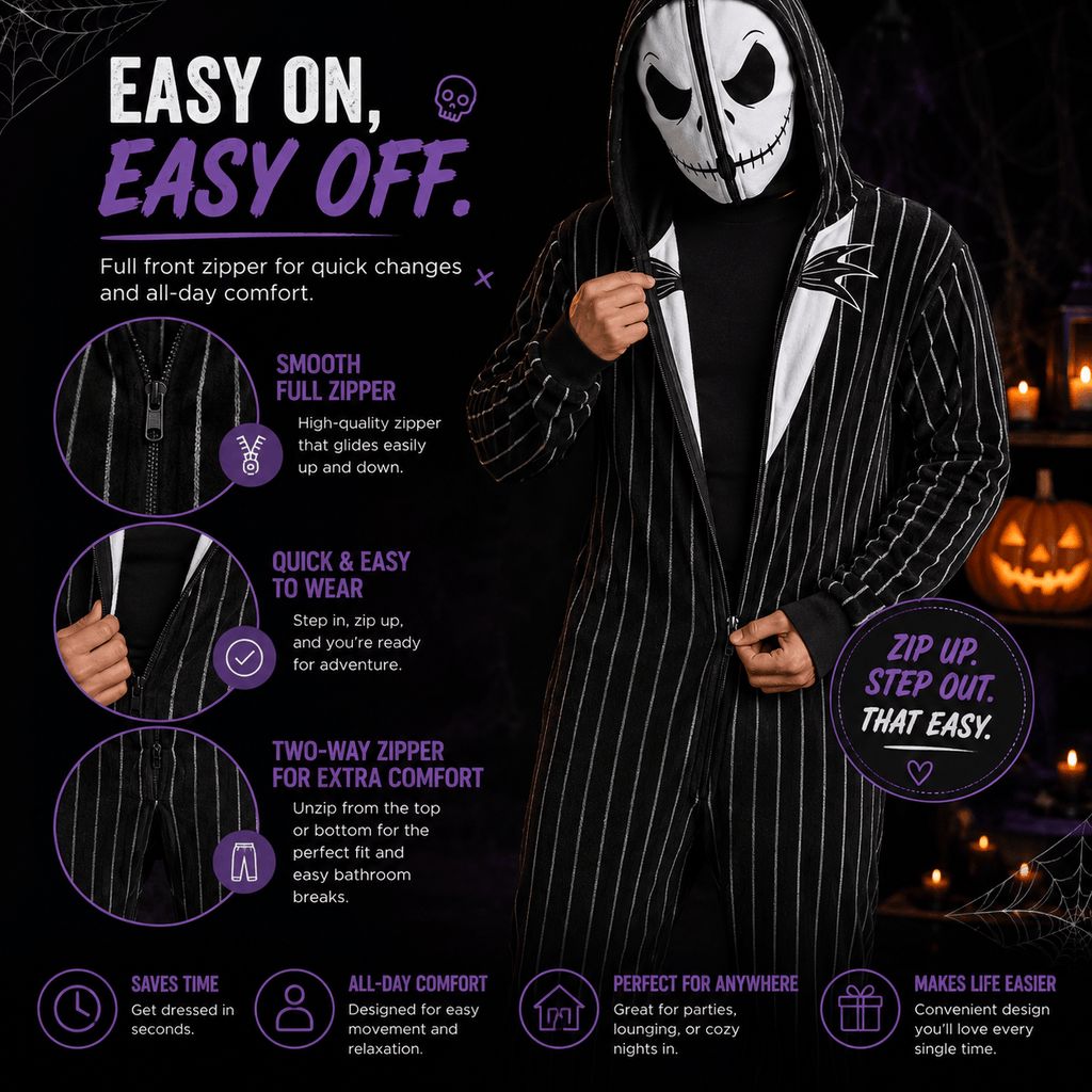 Spookysnug™ Full-Body Halloween Character Onesie