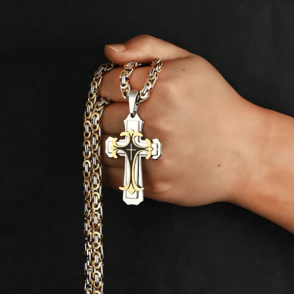 Holy Trinity Christian Cross Necklace