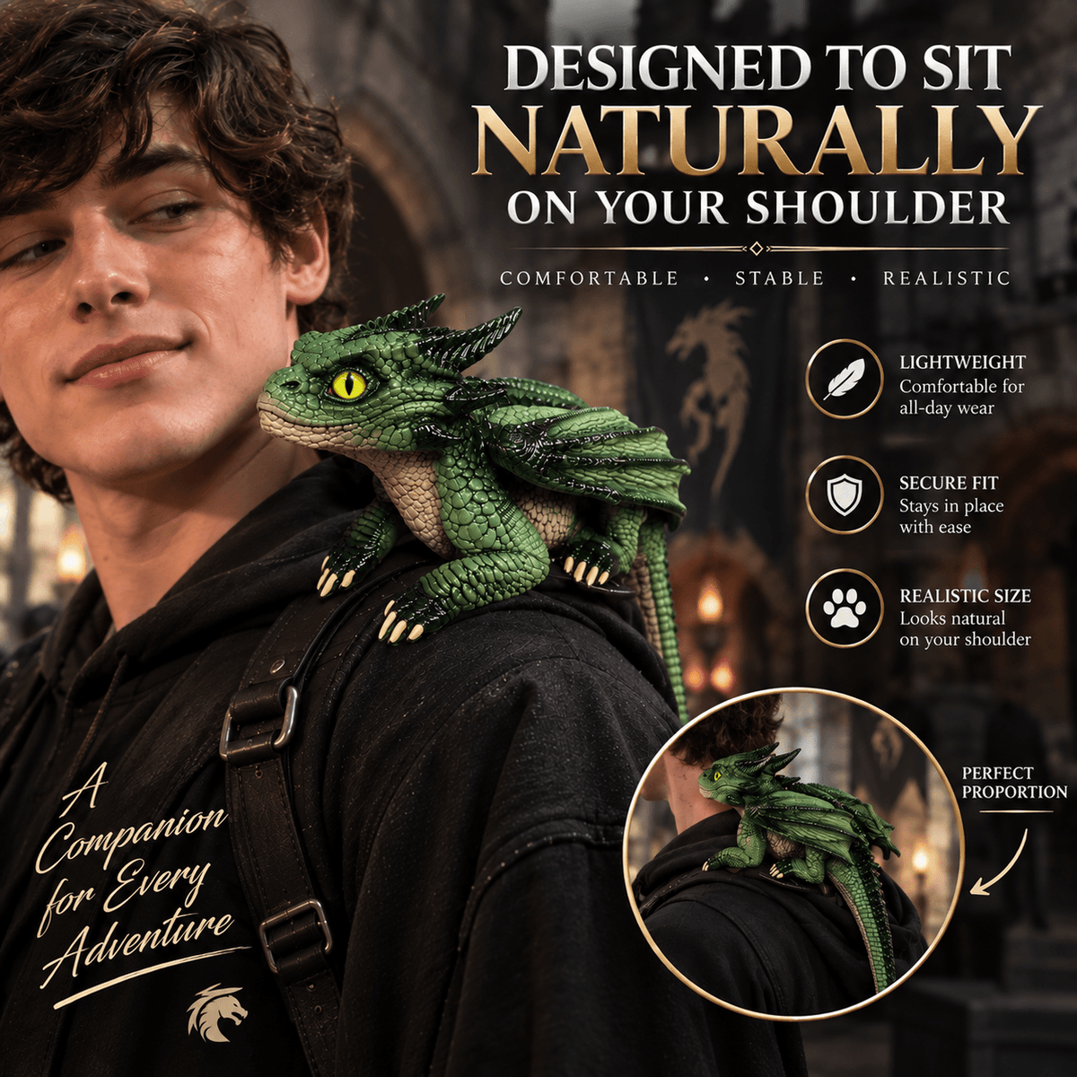 Drakebound™ — Shoulder Dragon