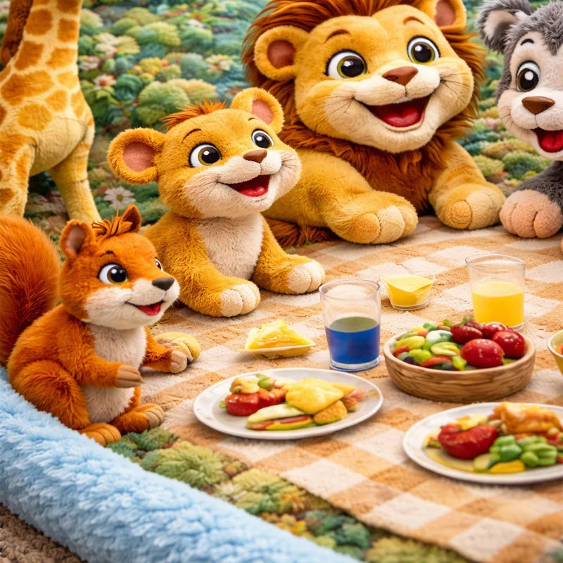 🎁3D Blanket: The Adventures of the Little Jungle Friends 🦁✨
