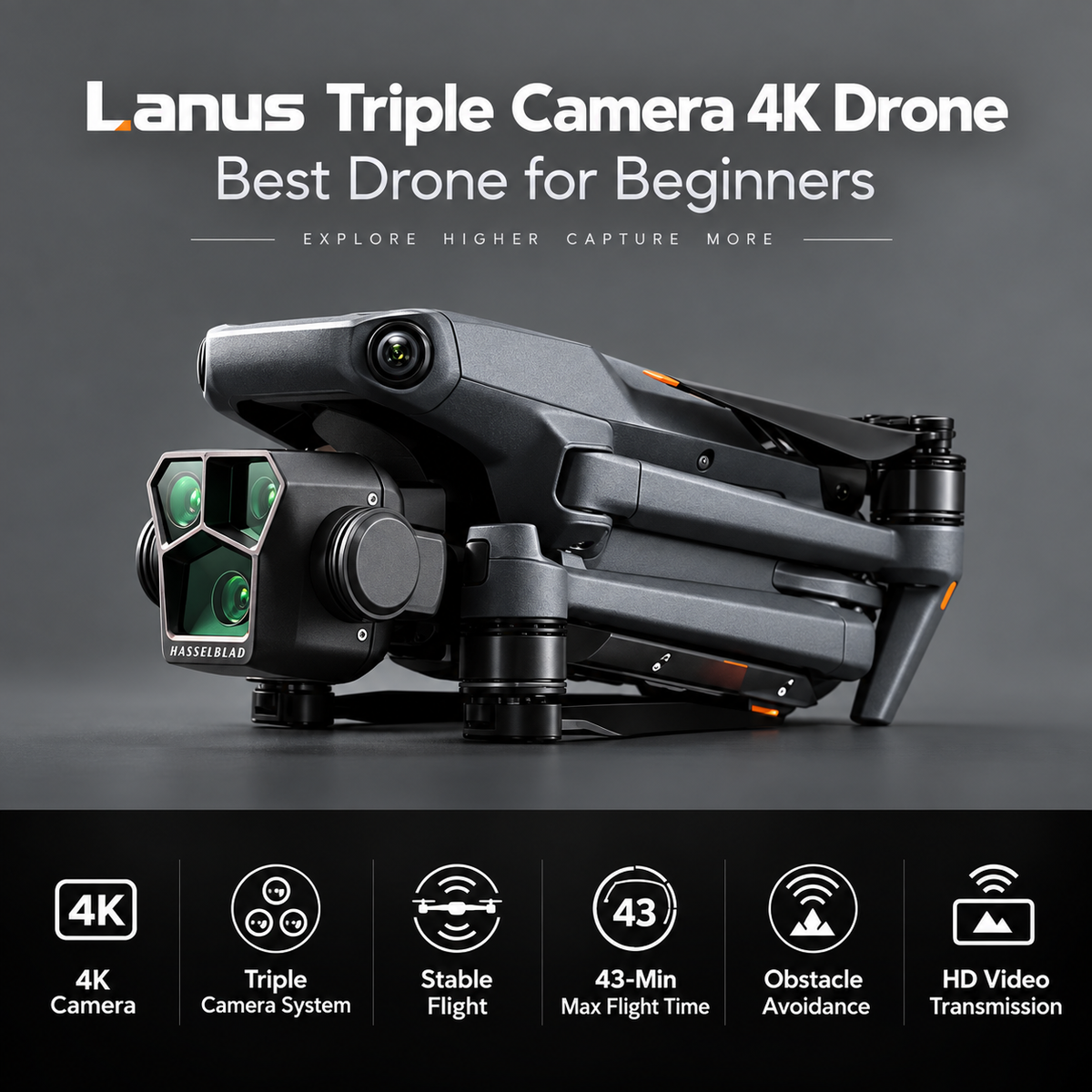 Lanus® 4K Drone with Camera