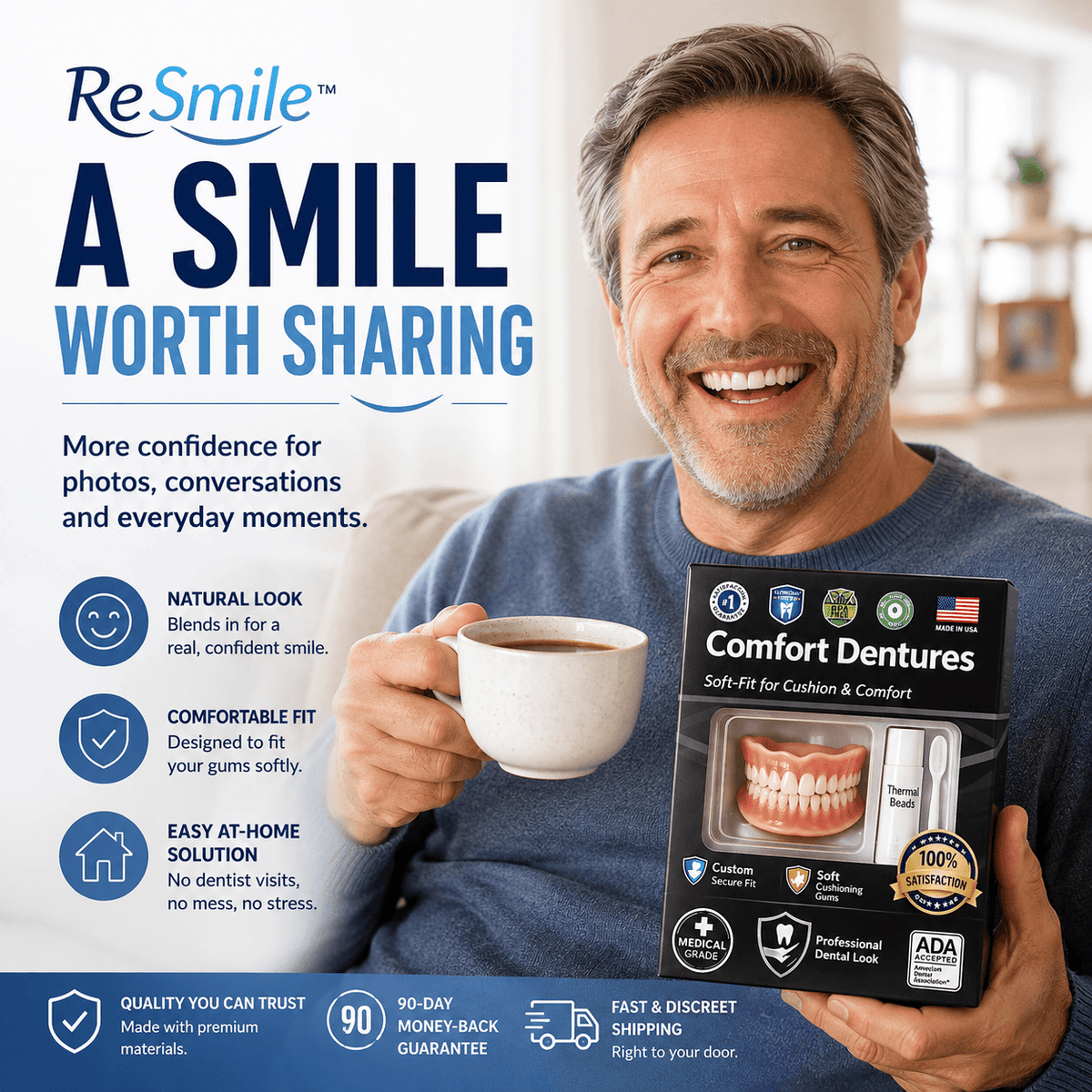 ReSmile™ Moldable Silicone Dentures Kit