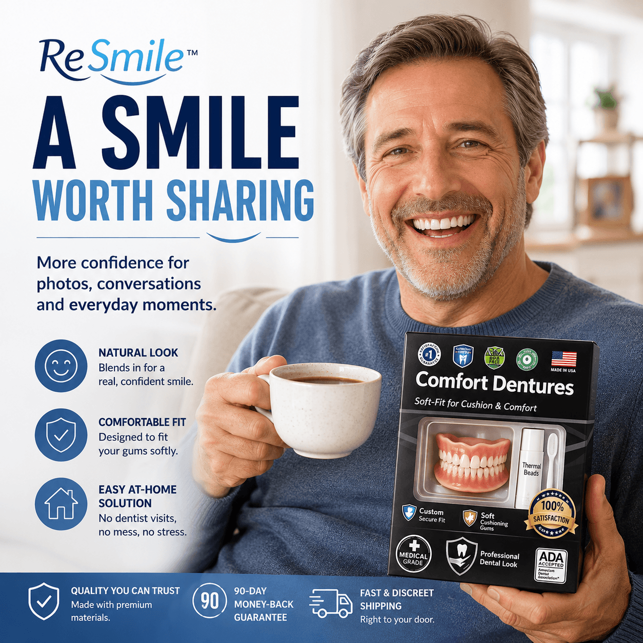 ReSmile™ Moldable Silicone Dentures Kit