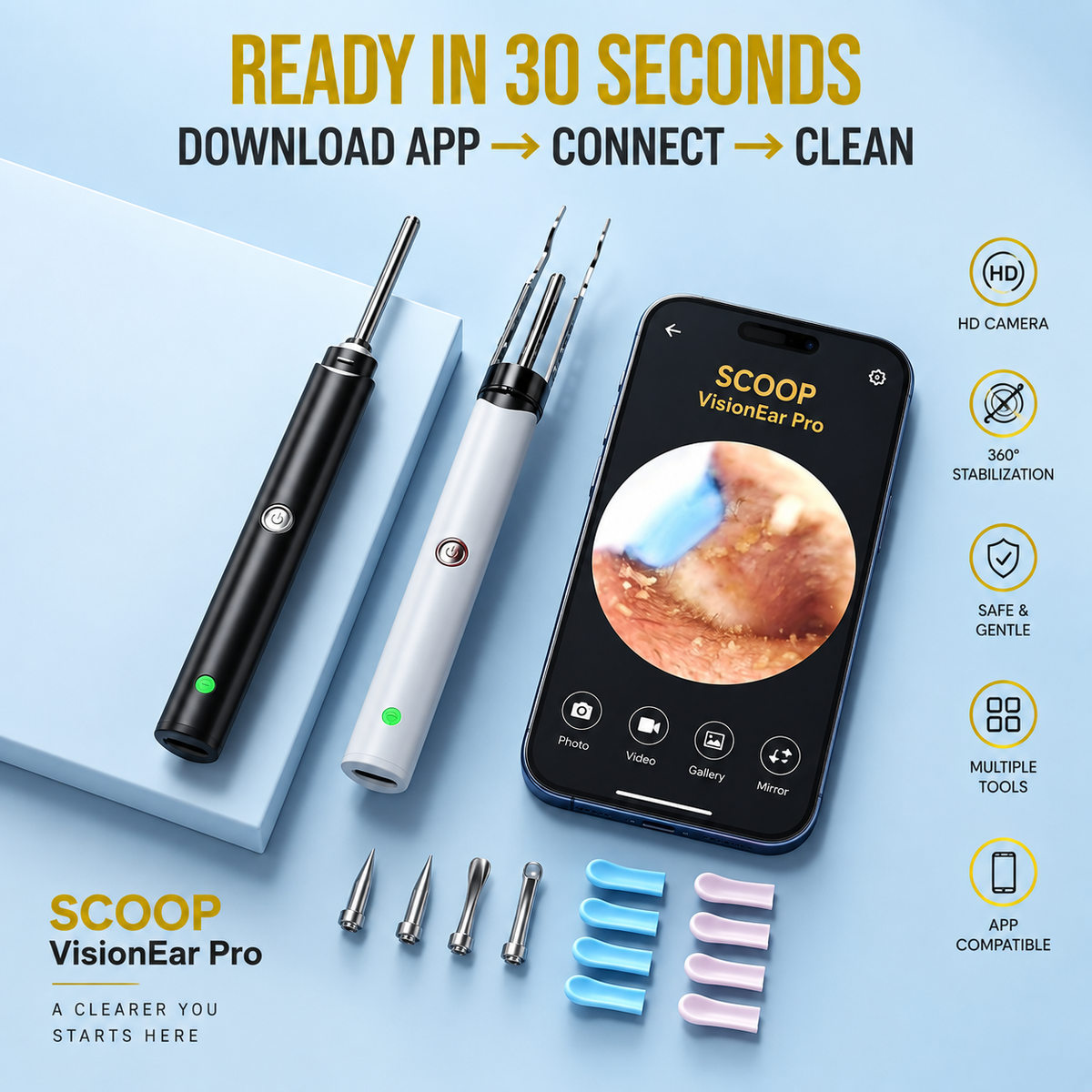 SCOOP VisionEar — The cleanest your ears have ever been