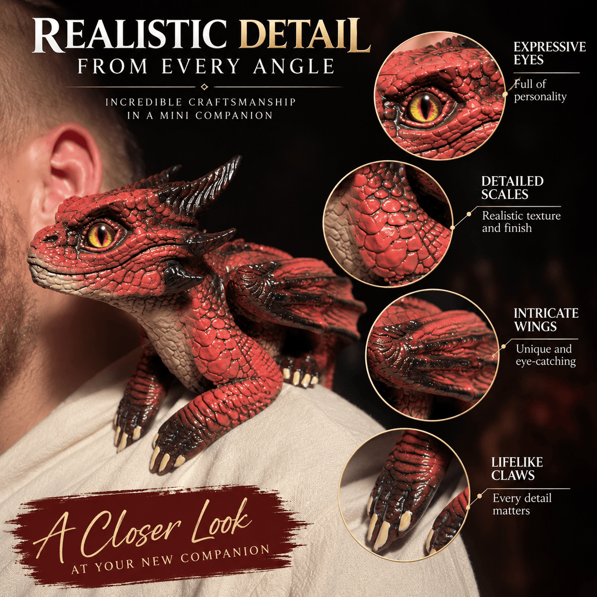 Drakebound™ — Shoulder Dragon