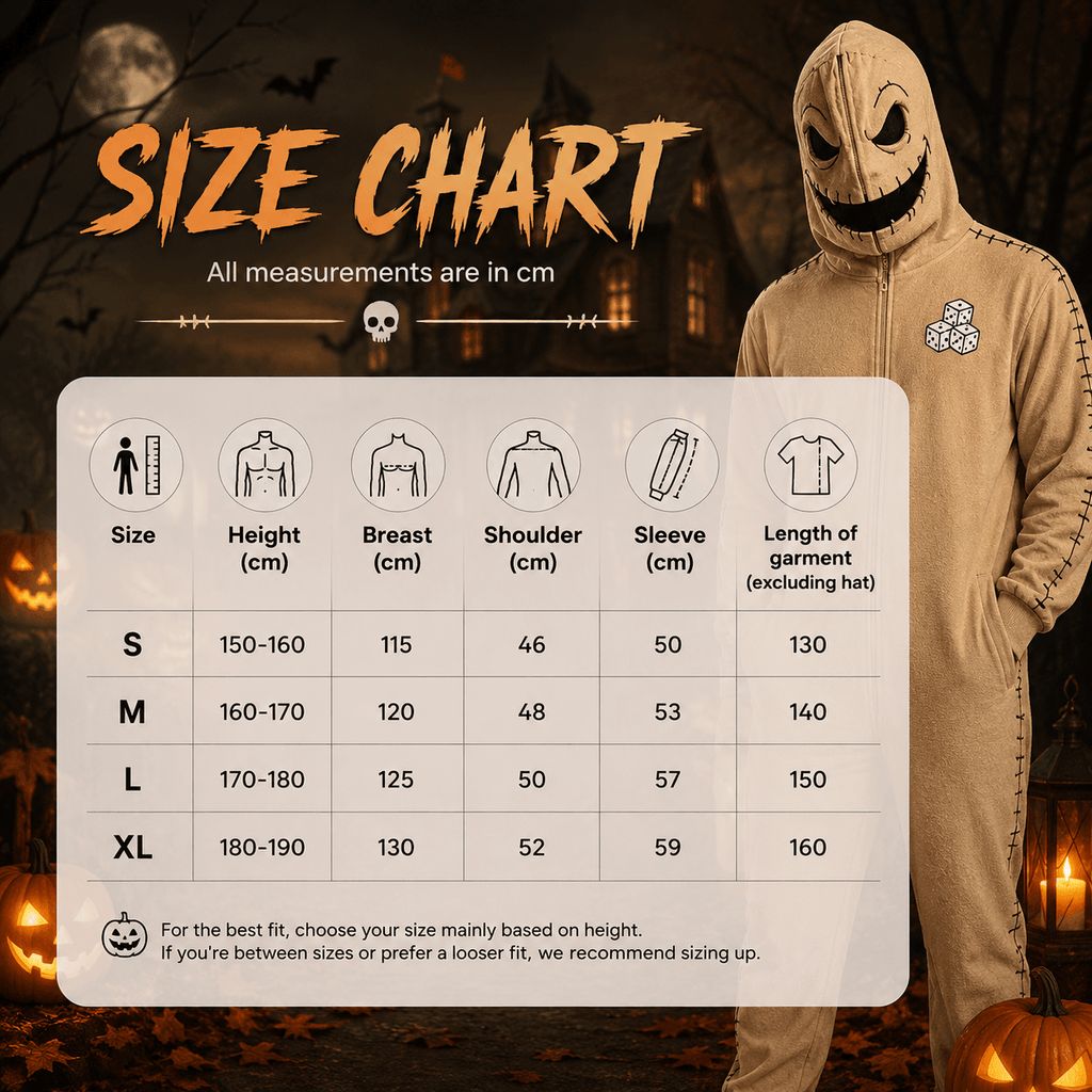 Spookysnug™ Full-Body Halloween Character Onesie