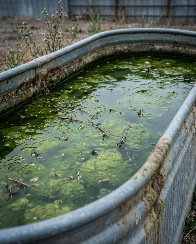 Poll contaminated and algae-ridden