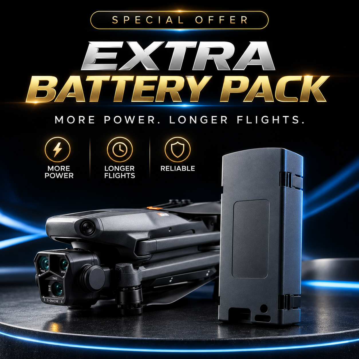 🔋 Extra Flight Battery for Lanus® Drone