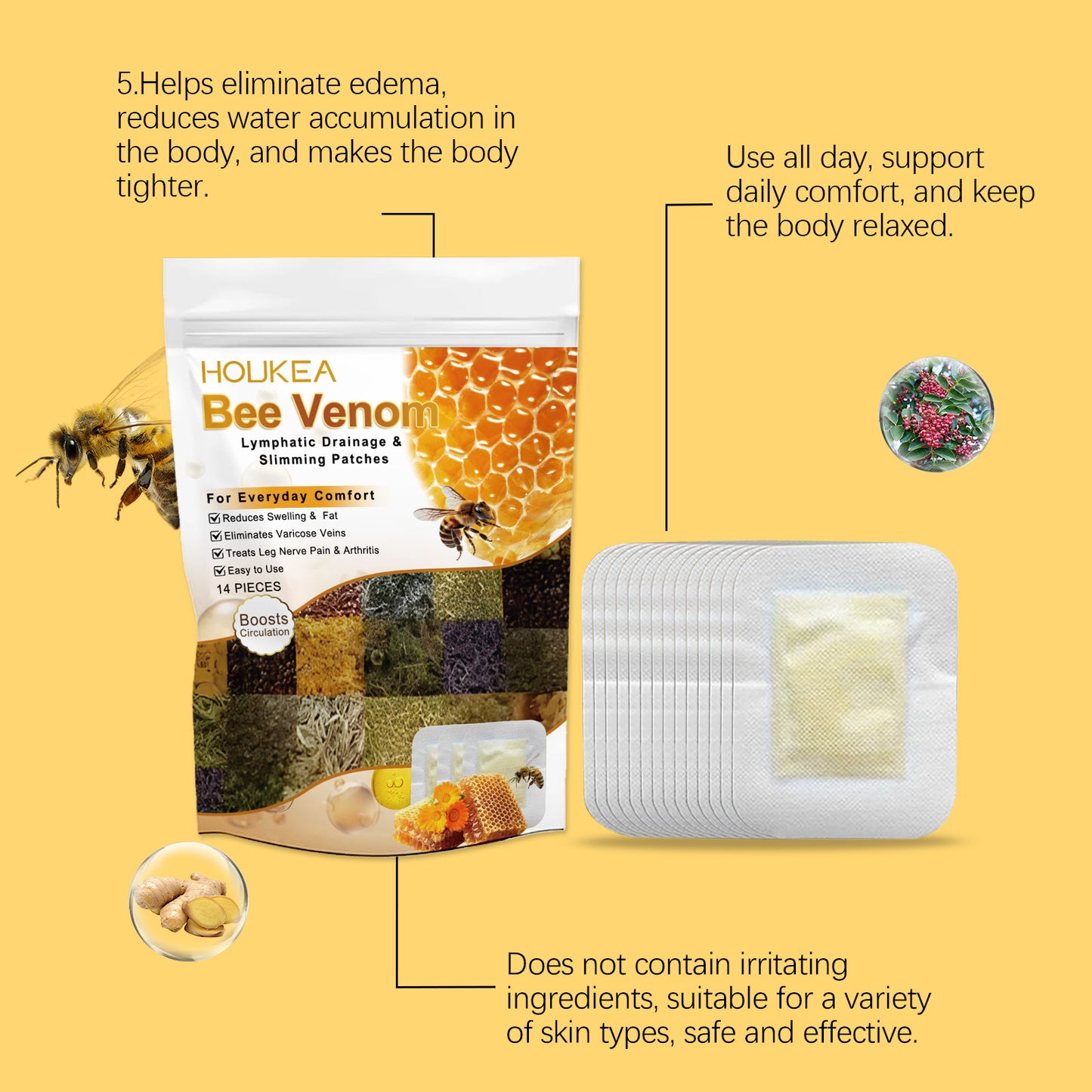 Bee™- Natural Bee Venom Detox Patches 🐝