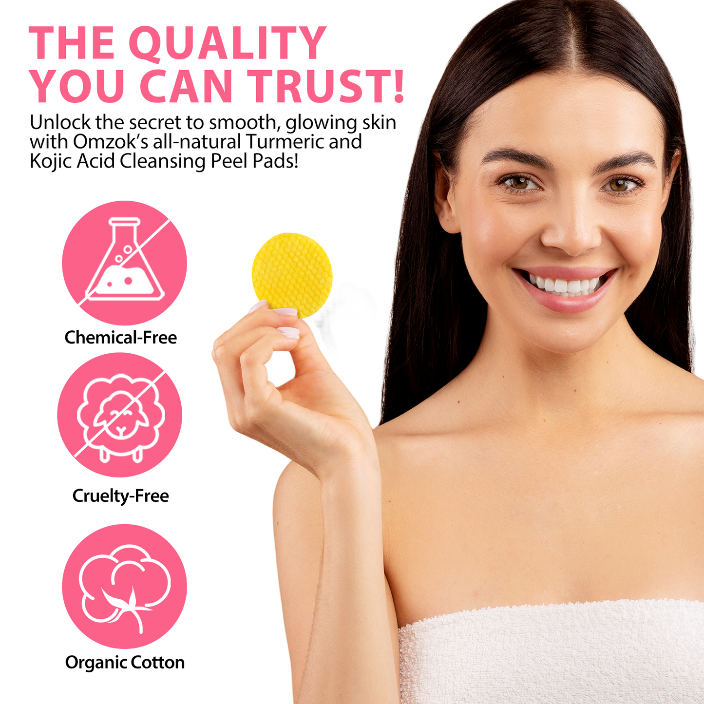 Gloxy™- Cleansing glow pads (Kojic + Turmeric)