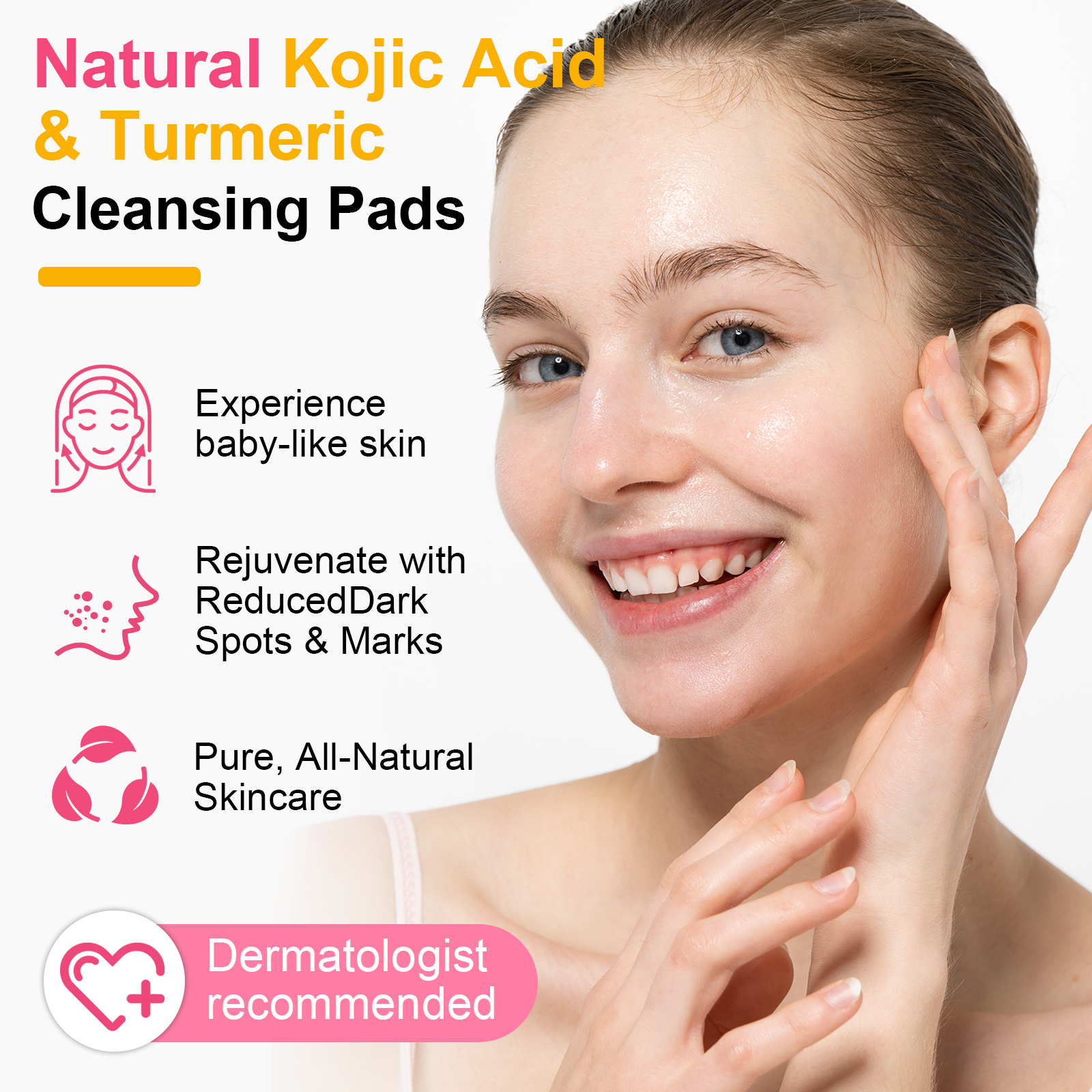 Gloxy™- Cleansing glow pads (Kojic + Turmeric)