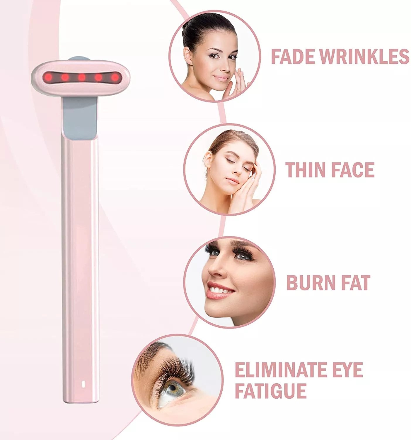 Derm™- 4-in-1 LED Red Light Therapy Facial Wand