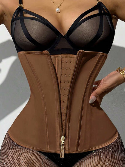 SculptZip™- Shaping Waist with Closure For Maximum Control.