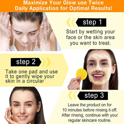 Gloxy™- Cleansing glow pads (Kojic + Turmeric)