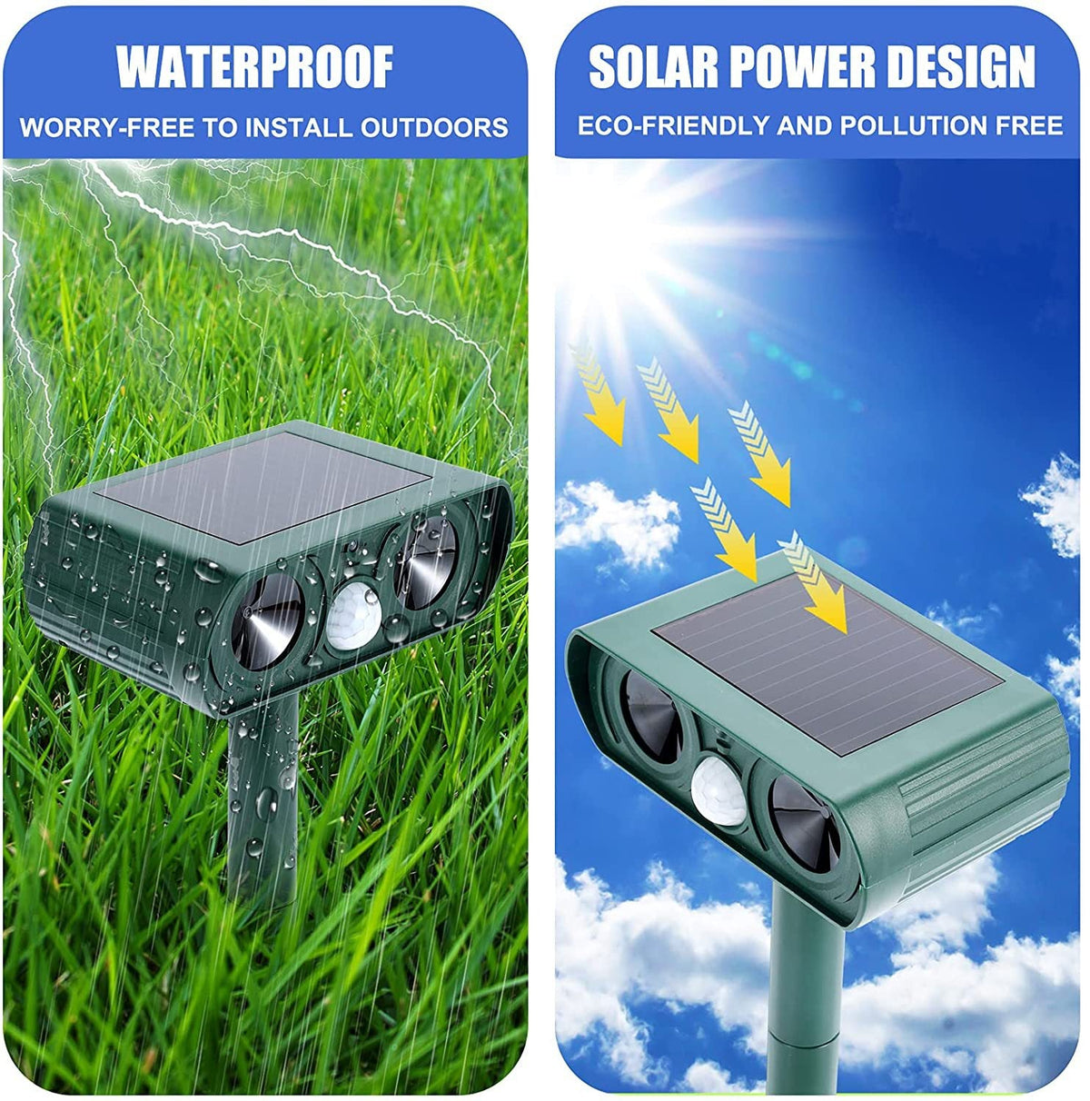 EcoG™- Solar Powered Ultrasonic Animal Repellent