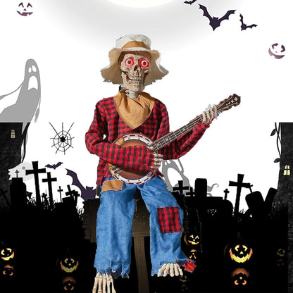 Scary™- Animated Skeleton with Banjo
