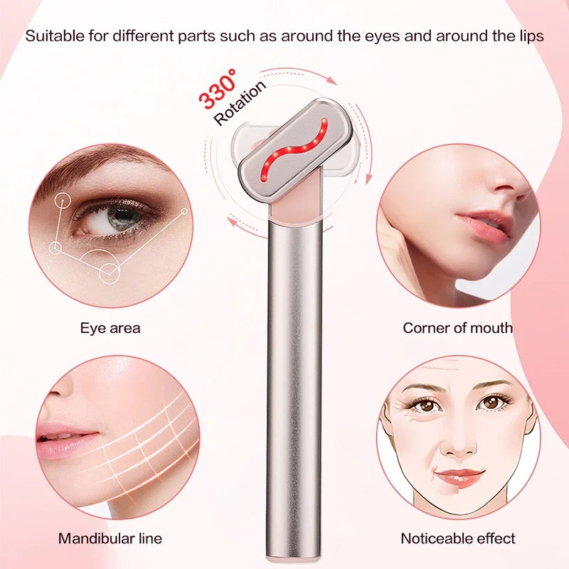 Derm™- 4-in-1 LED Red Light Therapy Facial Wand