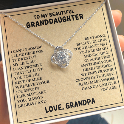 Unbreakable Bond™ NecklaceTo My Beautiful Granddaughter