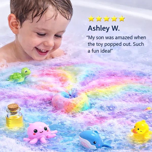 SplashPal™: Rainbow Bath Bombs with Surprise Friends