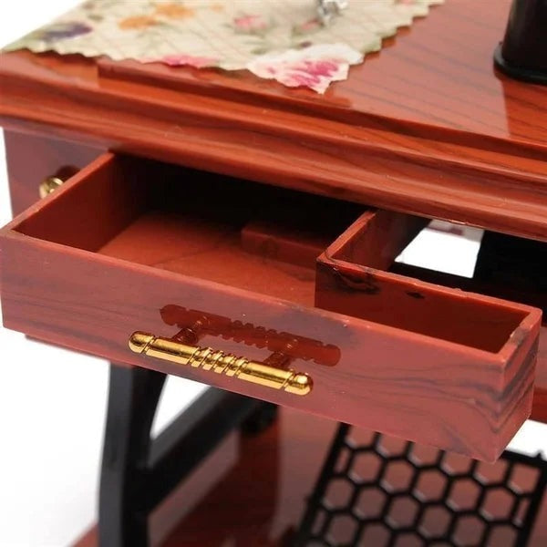 Drawer of the music box open