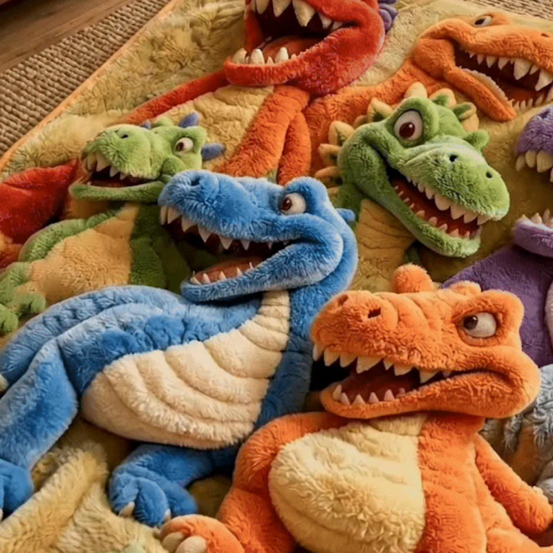 🦖🎃 3D Dinosaur Blanket – The Coziest Halloween Adventure