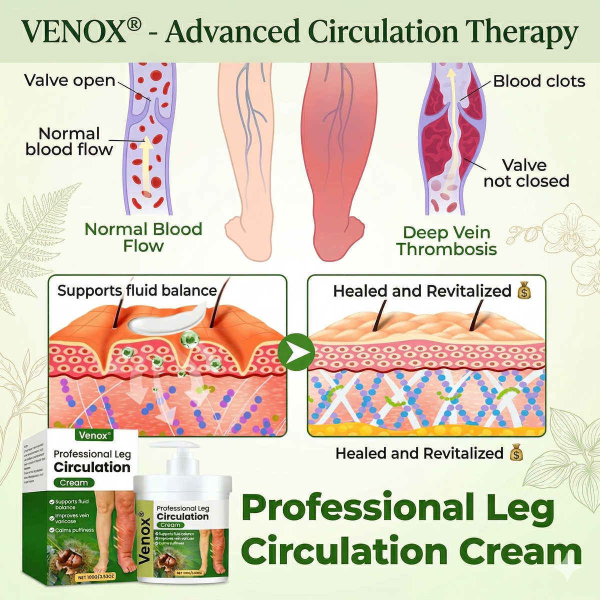 Venox® Professional Leg Circulation Cream