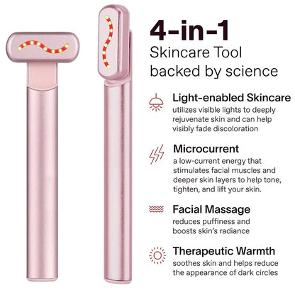 Derm™- 4-in-1 LED Red Light Therapy Facial Wand