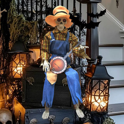 Scary™- Animated Skeleton with Banjo