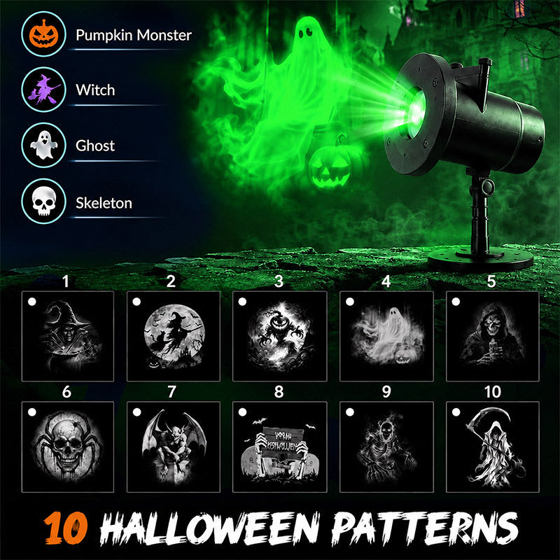 The 10 Halloween patterns included with the Frightlight