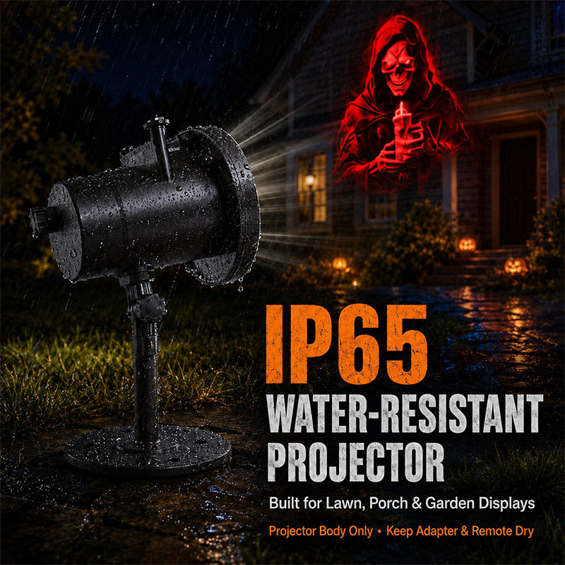 Frightlight IP65 water-resistant outdoor projector on its stake