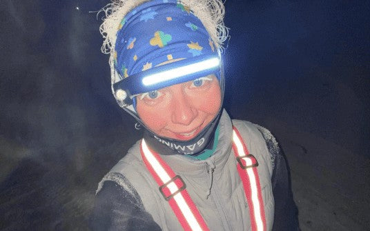 Running at night with HALO