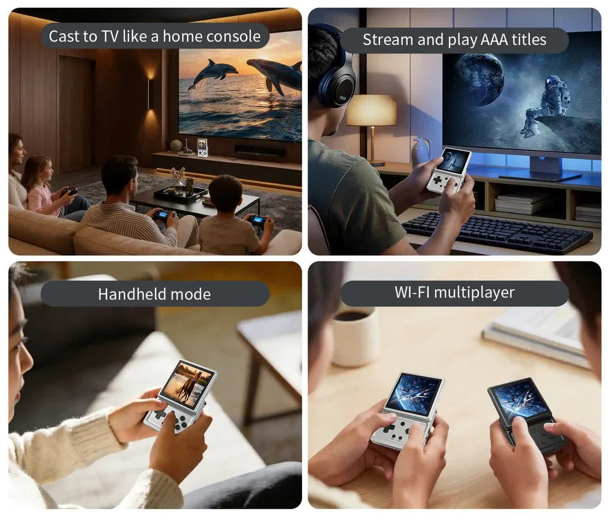 Kubi cast to a TV and playing multiplayer