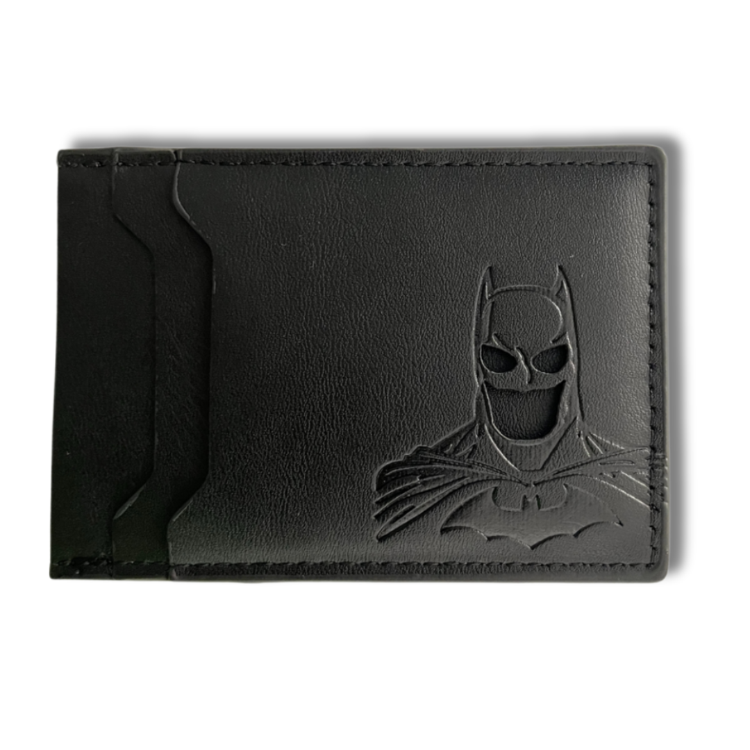 MaskID Shadow Knight embossed wallet in black
