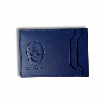 MaskID Blue Guardian embossed wallet in blue