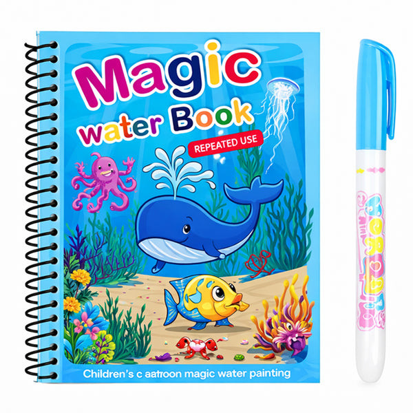 Magic Water Drawing Coloring Book