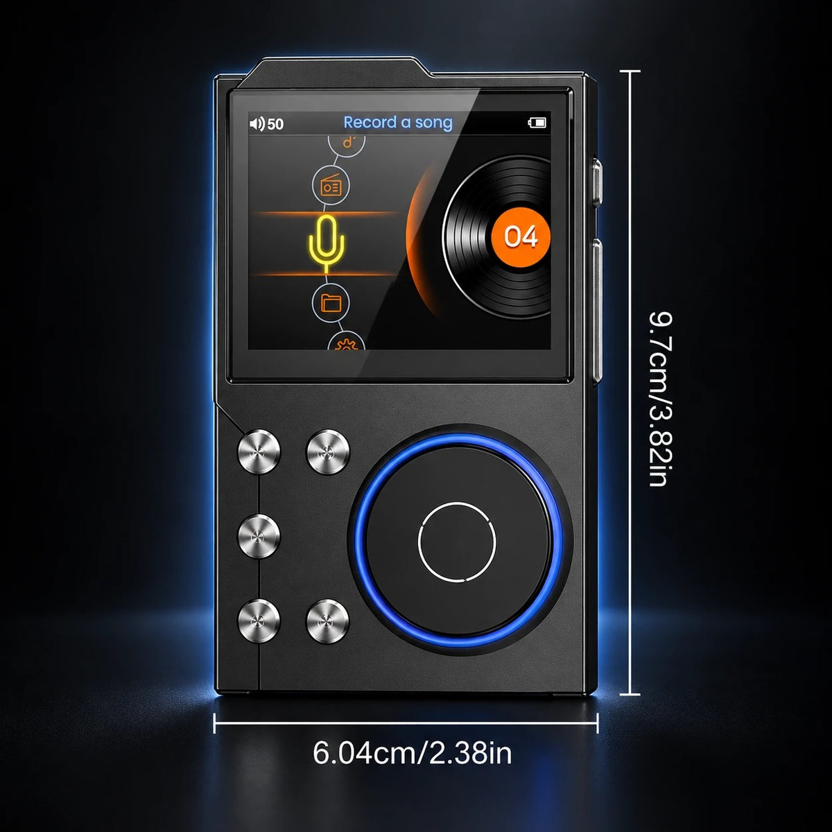 Noctave dimensions: 9.7 cm by 6.04 cm